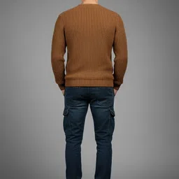 Mast & Harbour Men Ribbed Pullover image 4