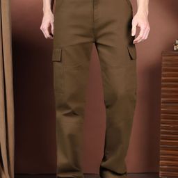 Kotty Men Relaxed Easy Wash Cargos Trousers-picture-5