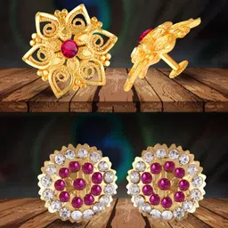 VIVASTRI Women Gold-Plated Alloy Earrings-picture-26