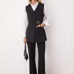 Trendyol Women Pure Cotton Single-Breasted Overcoat-picture-14