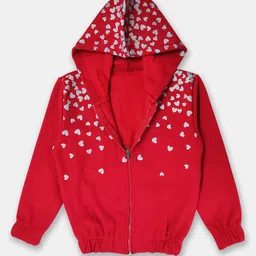 Here&Now X Game Begins Girls Fleece Lined Hooded Sweatshirt with Shimmer Detail-picture-44