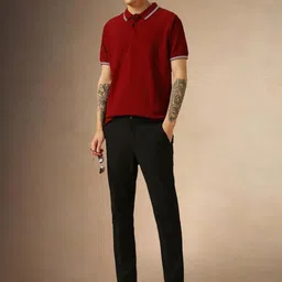 TIGER SNAKE Men Polo Collar T-shirt image 4