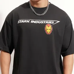 HIGHLANDER Graphic Printed Round Neck Drop-Shoulder Sleeves Oversized T-shirt image 4