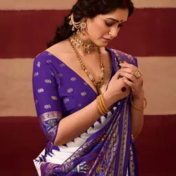 TIRA Ethnic Motifs Woven Design Zari Work Sambalpuri Saree image 5