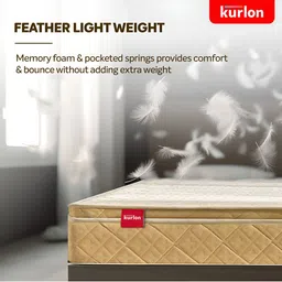 kurl on KURLON Supernova, 3 Zone Pocket Spring 8 inch Queen Pocket Spring Mattress image 3