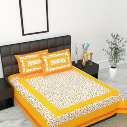 E Elma Unisex Yellow Bedsheets-picture-35