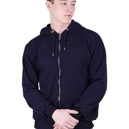 BIS CREATIONS Men Navy Blue Hooded Sweatshirt-picture-24