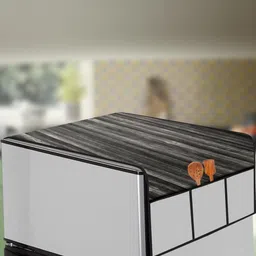 The Furnishing Tree Black Plastic Refrigerator Cover-picture-24