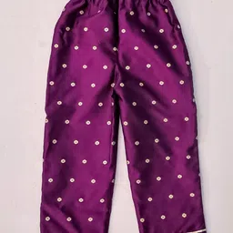 KID1 Girls Ethnic Motifs Woven Design Empire Anarkali Kurta With Trousers & Dupatta image 4