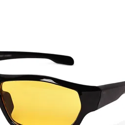 Garry Gobbs Unisex Yellow Lens & Black Sports Sunglasses with image 2