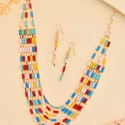 VOJ Stone-Studded Jewellery Set image 1