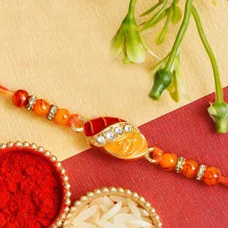 eCraftIndia Beaded Thread Rakhi image 2