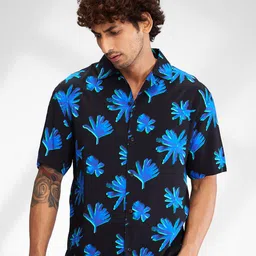 SPYKAR Men Floral Opaque Printed Casual Shirt-image-3