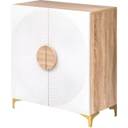 ROCCO White & Brown Textured 4 layered Shoe Cabinet-picture-19