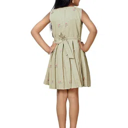 Satjal Fab Embroidered A-Line Dress image 3