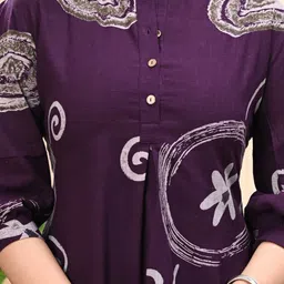 Cloth Bites Printed Cotton Shirt Style Top image 4