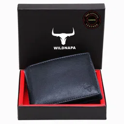 WILDNAPA Men Textured Leather Two Fold Wallet-image-48
