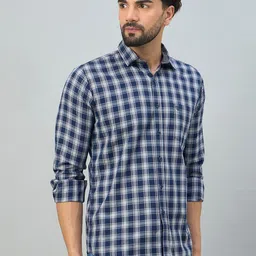Duke Men Slim Fit Checked Casual Shirt image 4