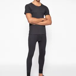 MACHO Men Round-Neck Ribbed Thermal Top image 4