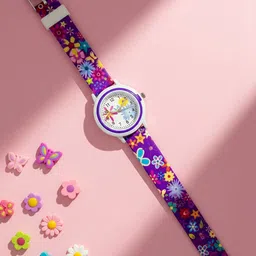 Time Up Unisex Kids Printed Dial & Straps Analogue Watch BTR-BLOSSM-4 image 4