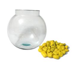 Somil Clear & Transparent Round Decorative Glass Fish Pot-picture-4