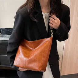 classy women Women Tan Shoulder Bag image 5