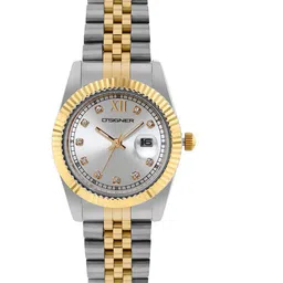 d'signer Dsigner Women Brass Embellished Dial & Bracelet Style Straps Analogue Watch 521TM.2L-picture-10