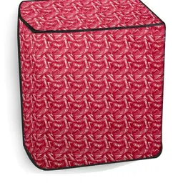 The Furnishing Tree Red PVC Washing Machine Covers-picture-25