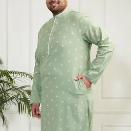 VASTRAMAY Men Jacquard Kurta image 5
