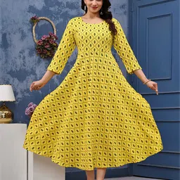 Billion Women Ethnic Motifs Printed Fit & Flare Midi Dress-picture-37