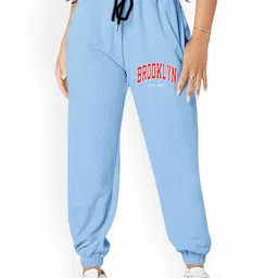 SAAHASAM Terry Women Printed Relaxed Slim Fit High-Rise Joggers-picture-28