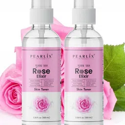 Pearlix Be Natural Set Of 2 Rose Exilir Skin Toner - 100 ml Each-picture-15