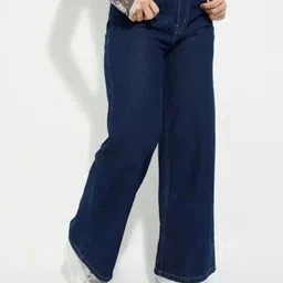 SAKIA Women Jean Wide Leg Fit High-Rise Stretchable Jeans-picture-22