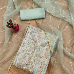 Rangtulika Ethnics Motifs Embellished Unstitched Dress Material-image-69