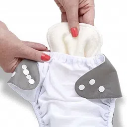 jaydison Free Size Reusable Cloth Diaper With 2 Dry Feel Absorbent Soaker Pad (3M-3Y)$1 image 3