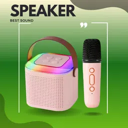 Vpiul 10W Bluetooth Speaker Wireless Karaoke Mic Speaker with RGB Light speakersZX216 10 W Bluetooth Party Speaker-picture-18