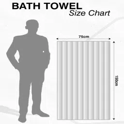 athom living Multicolour Cotton Striped 220 GSM Bath Towels 6 Pc image 5