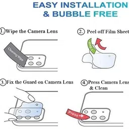 RANKART Back Camera Lens Glass Protector for Oppo F27 Pro Plus 5G With 9H Hardness, Air Bubble Free, Ultra HD, Unbreakable image 3