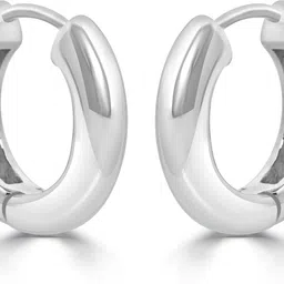 925 siller Classic Chunky 925 Sterling Silver Hoop Earrings | Snap-on Hoop Earrings Sterling Silver Hoop Earring-picture-15