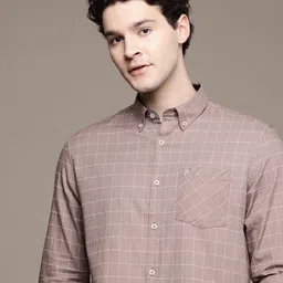 French Connection Windowpane Checks Opaque Casual Shirt-image-23