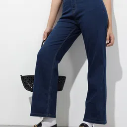 The Roadster Life Co. Women Straight Fit High-Rise Stretchable Jeans-image-87