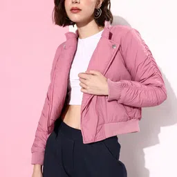 Mast & Harbour Solid Stand-Collar Puffer Jacket image 3