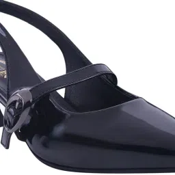 Shoetopia Women's Black Back Strap Sandals image 5