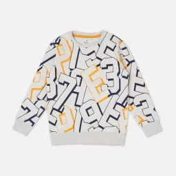 Pepe Jeans Kids Light Grey Printed Full Sleeves Sweatshirt-picture-30