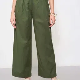 Akkriti By Pantaloons Green Comfort Fit Trousers-picture-22