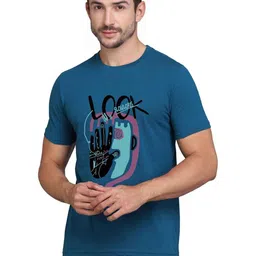 TEEFOX Men Graphic Printed Round Neck Cotton T-shirt-image-10