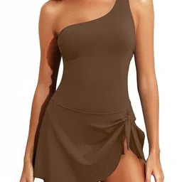 Night with Fun One Shoulder Swimming Dress-image-41