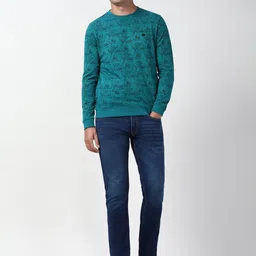 Peter England Casuals Men Graphic Printed Crew Neck Sweatshirt image 5