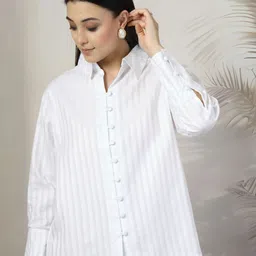 plusS Women Standard Opaque Casual Shirt-picture-26