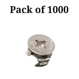 Ebco Minifix Housing Zinc White Finish, Diameter 15 mm and Height 13.8 mm, MF18 (Pack of 1000) image 2